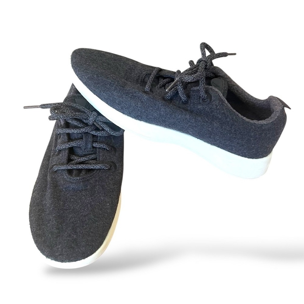 Allbirds Dark Black Merino Wool Athletic Running Shoes Sneakers‎ lace up Men's 8